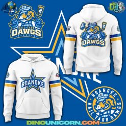 Roanoke Rail Yard Dawgs SPHL White Hoodie