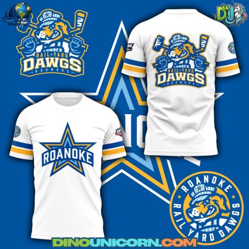 Roanoke Rail Yard Dawgs SPHL White T-shirt