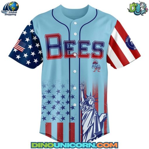 Salt Lake Bees MiLB Happy Independence Day Baseball Jersey