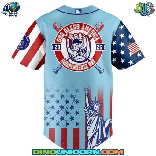 Salt Lake Bees MiLB Happy Independence Day Baseball Jersey