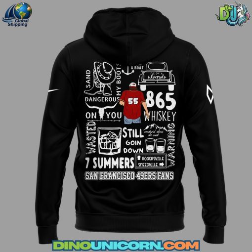 San Francisco 49ers NFL x Morgan Wallen Black Hoodie