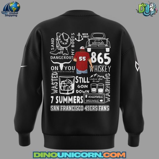 San Francisco 49ers NFL x Morgan Wallen Black Sweatshirt