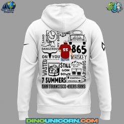San Francisco 49ers NFL x Morgan Wallen White Hoodie