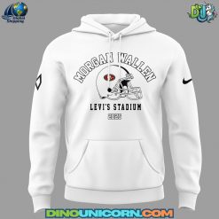 San Francisco 49ers NFL x Morgan Wallen White Hoodie