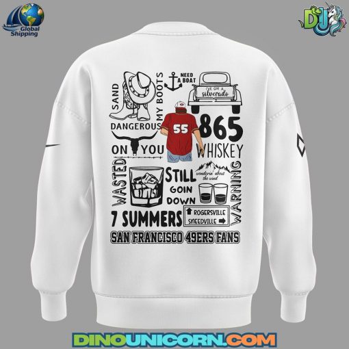 San Francisco 49ers NFL x Morgan Wallen White Sweatshirt