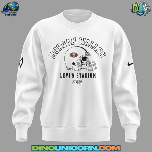 San Francisco 49ers NFL x Morgan Wallen White Sweatshirt