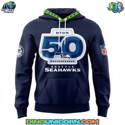 Seattle Seahawks NFL 50th Anniversary Football Hoodie