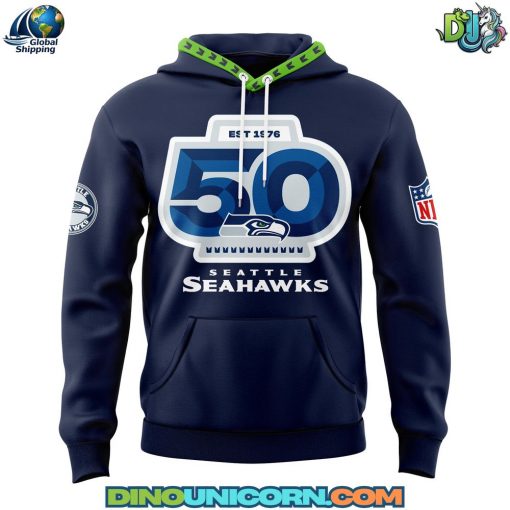 Seattle Seahawks NFL 50th Anniversary Football Hoodie