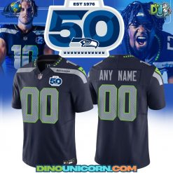 Seattle Seahawks NFL 50th Anniversary Football Jersey