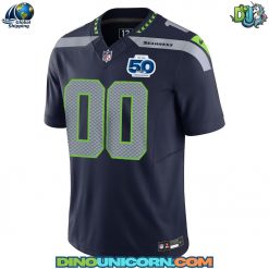 Seattle Seahawks NFL 50th Anniversary Football Jersey