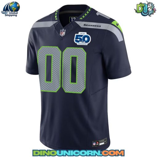 Seattle Seahawks NFL 50th Anniversary Football Jersey
