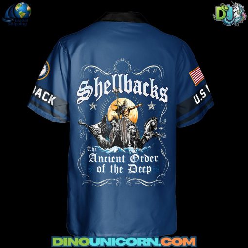 Shellback Ancient Order Of The Deep Hawaiian Shirt