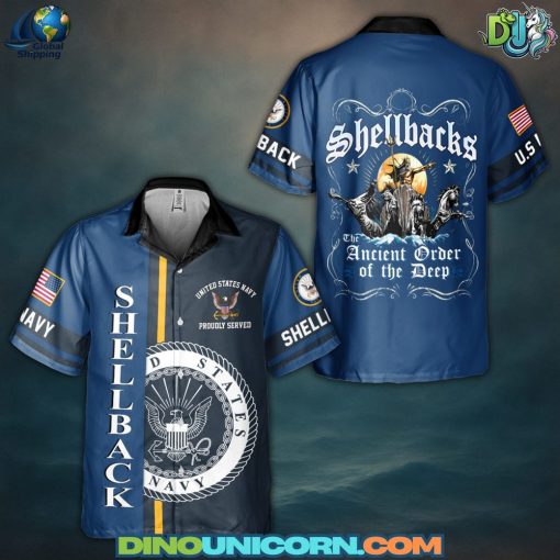 Shellback Ancient Order Of The Deep Hawaiian Shirt