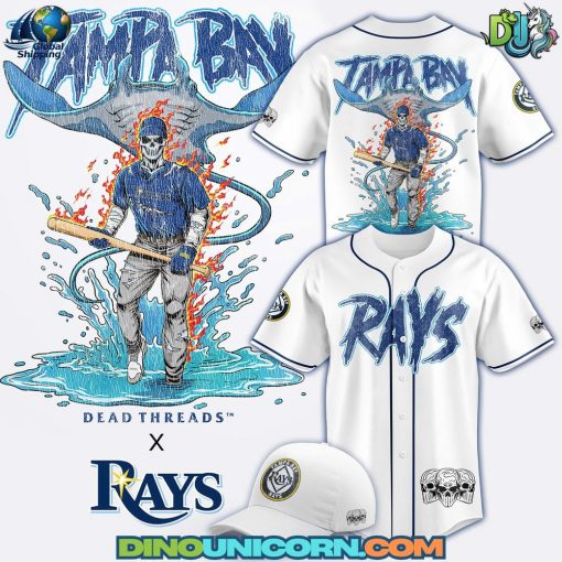 Tampa Bay Rays MLB x Dead Threads Baseball Jersey