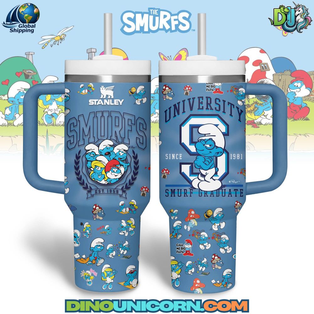 The Smurfs Stanley Tumbler Cup The Smurfs Stanley Tumbler Cup