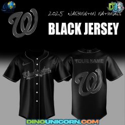 Washington Nationals MLB Back In Black Baseball Jersey
