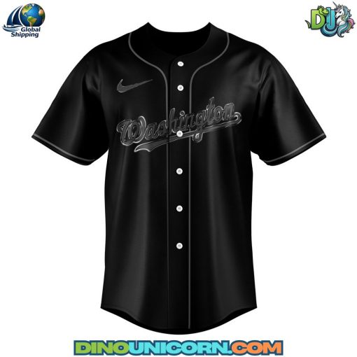 Washington Nationals MLB Back In Black Baseball Jersey