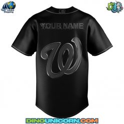 Washington Nationals MLB Back In Black Baseball Jersey
