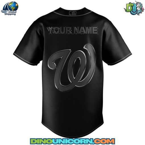 Washington Nationals MLB Back In Black Baseball Jersey