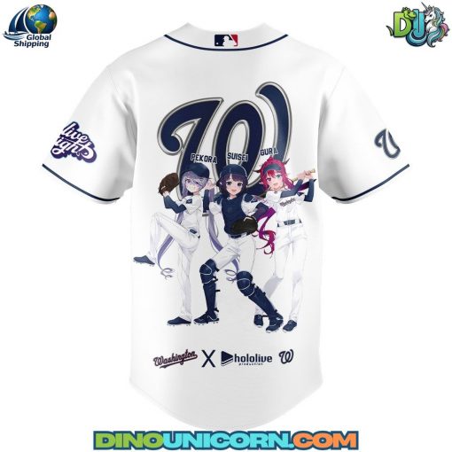 Washington Nationals MLB x Hololive Night Baseball Jersey