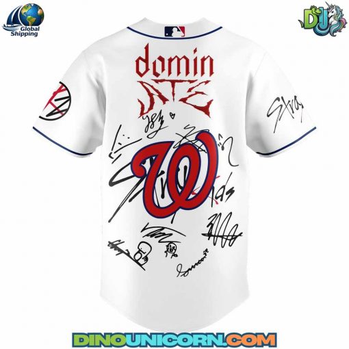 Washington Nationals MLB x Stray Kids Tour Baseball Jersey