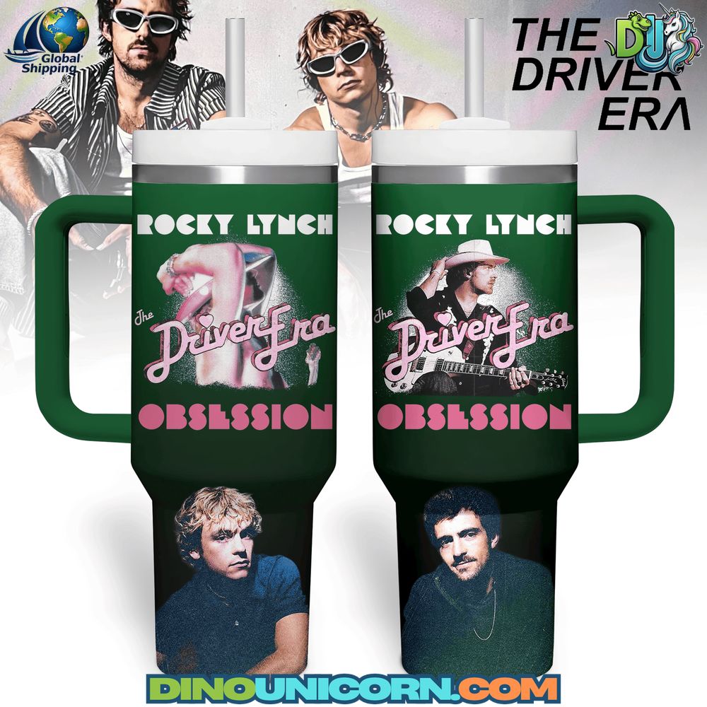 The Driver Era Stanley Tumbler Cup The Driver Era Stanley Tumbler Cup featuring Rocky Lynch graphics and Obsession design. Limited edition insulated band tumbler for fans, concerts, festivals, and everyday use. Durable stainless steel Driver Era travel mug and collectible music merch.