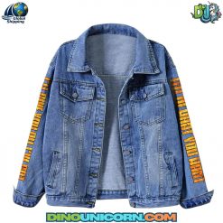 Zebra Band Denim Jacket