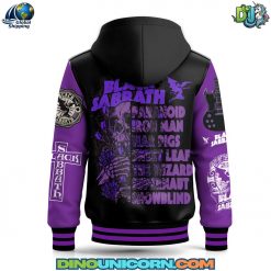 Black Sabbath Hooded Baseball Jacket