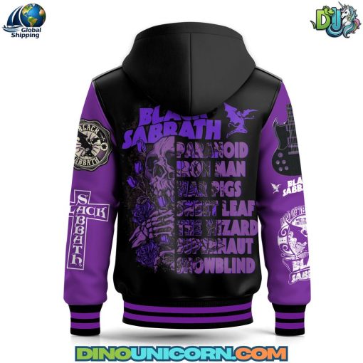 Black Sabbath Hooded Baseball Jacket