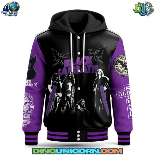 Black Sabbath Hooded Baseball Jacket
