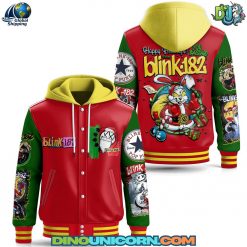 Blink-182 Band Hooded Baseball Jacket