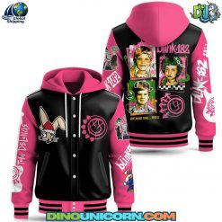 Blink-182 Rock Band Hooded Baseball Jacket
