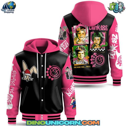 Blink-182 Rock Band Hooded Baseball Jacket