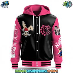 Blink182 Rock Band Hooded Baseball Jacket