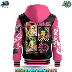 Blink182 Rock Band Hooded Baseball Jacket