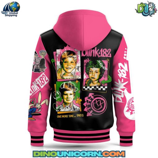 Blink-182 Rock Band Hooded Baseball Jacket