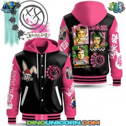 Blink-182 Rock Band Hooded Baseball Jacket