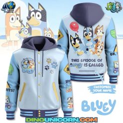Bluey Hooded Baseball Jacket