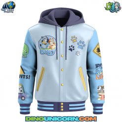 Bluey Hooded Baseball Jacket