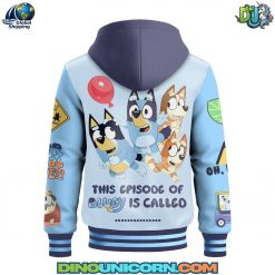 Bluey Hooded Baseball Jacket