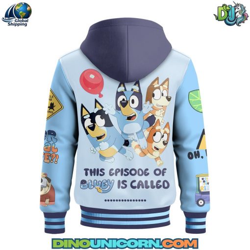 Bluey Hooded Baseball Jacket