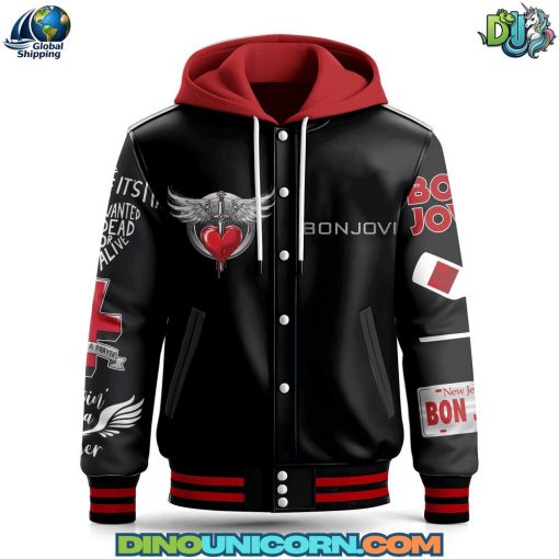 Bon Jovi Band Hooded Baseball Jacket