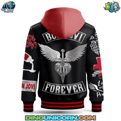 Bon Jovi Band Hooded Baseball Jacket