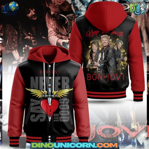 Bon Jovi Hooded Baseball Jacket