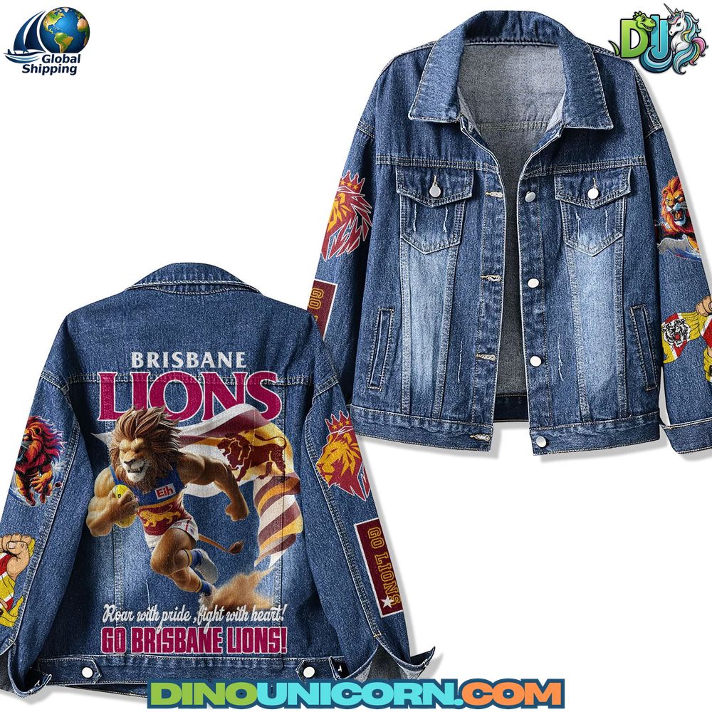 Brisbane Lions Denim Jacket Brisbane Lions Denim Jacket