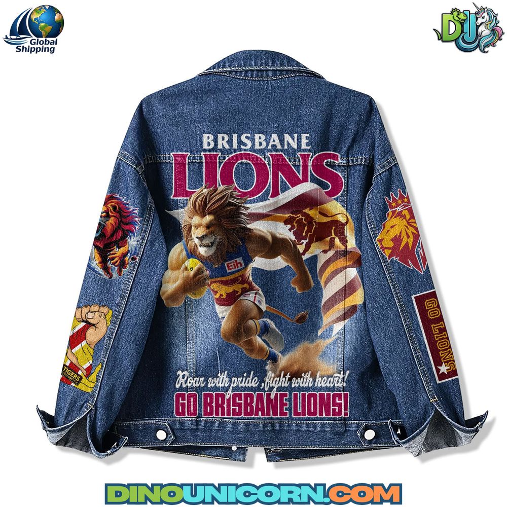 Brisbane Lions Denim Jacket Brisbane Lions Denim Jacket
