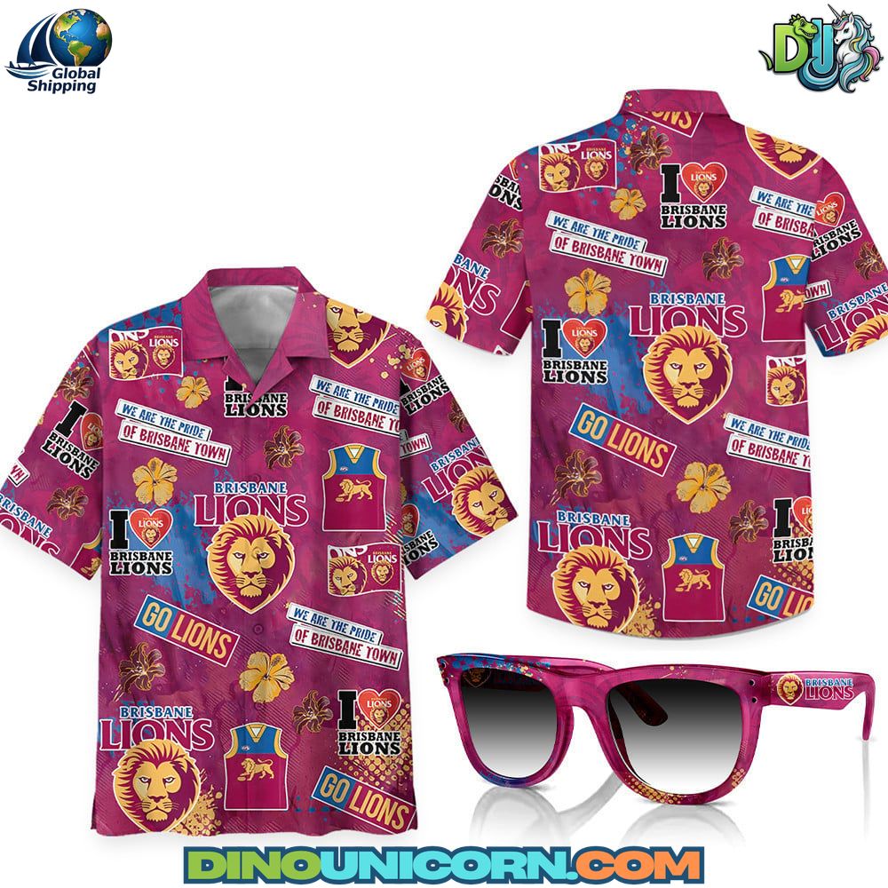 Brisbane Lions Hawaiian Shirt Brisbane Lions Hawaiian Shirt