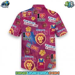 Brisbane Lions Hawaiian Shirt
