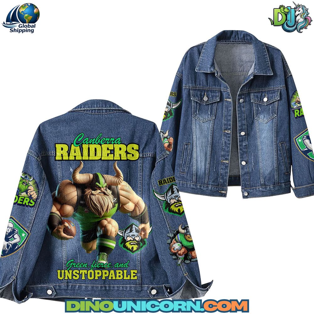Canberra Raiders Denim Jacket Canberra Raiders Denim Jacket