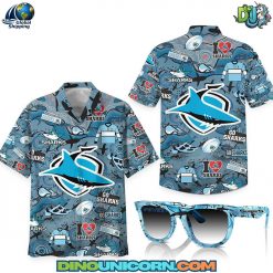 CronullaSutherland Sharks Hawaiian Shirt